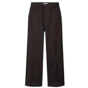 Uniqlo Women U Black Denim Relaxed Ankle Pants